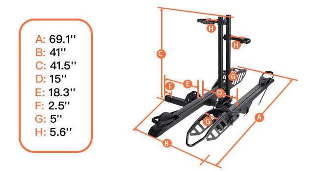 Cravot CyberRack E2 Hitch Bike Rack