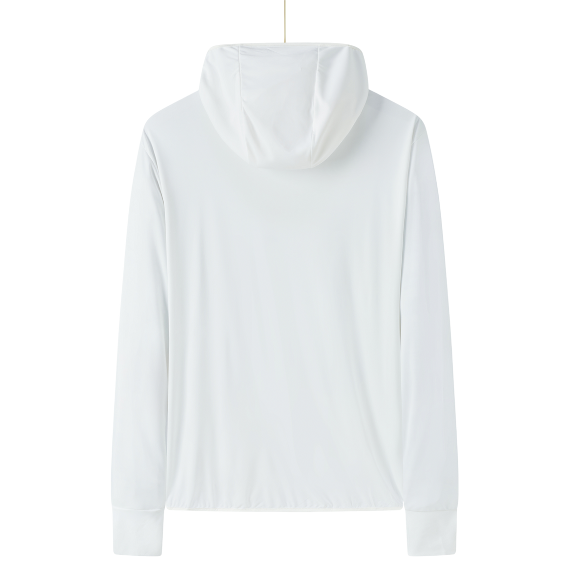 White hoodie on a white background