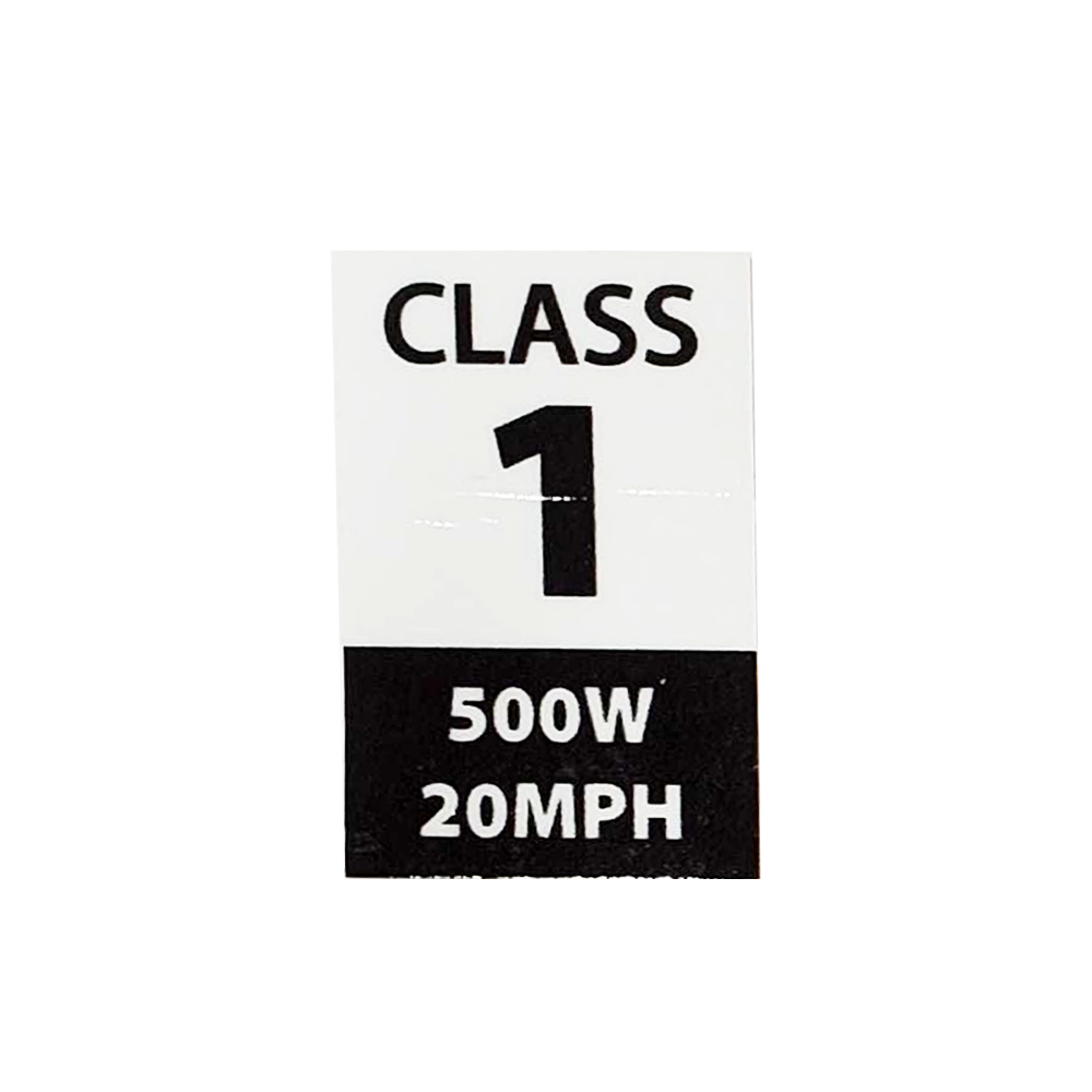 eBike Class Stickers