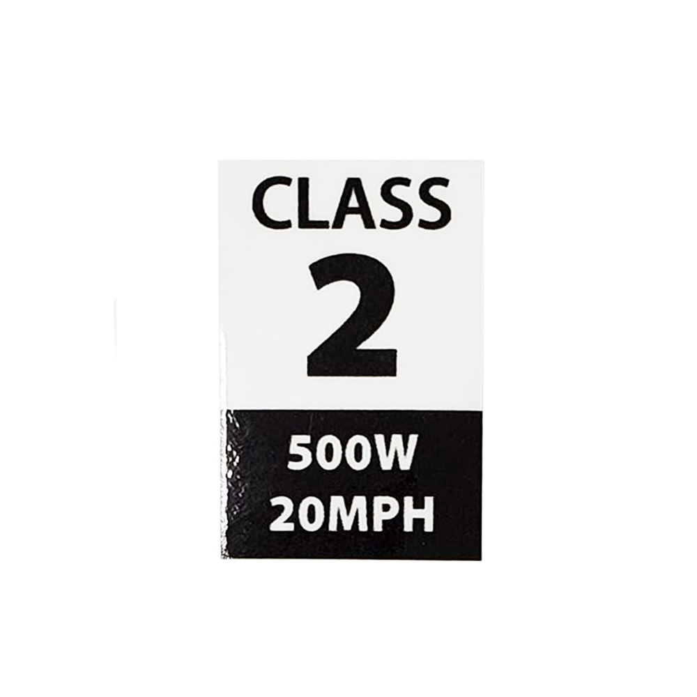 eBike Class Stickers