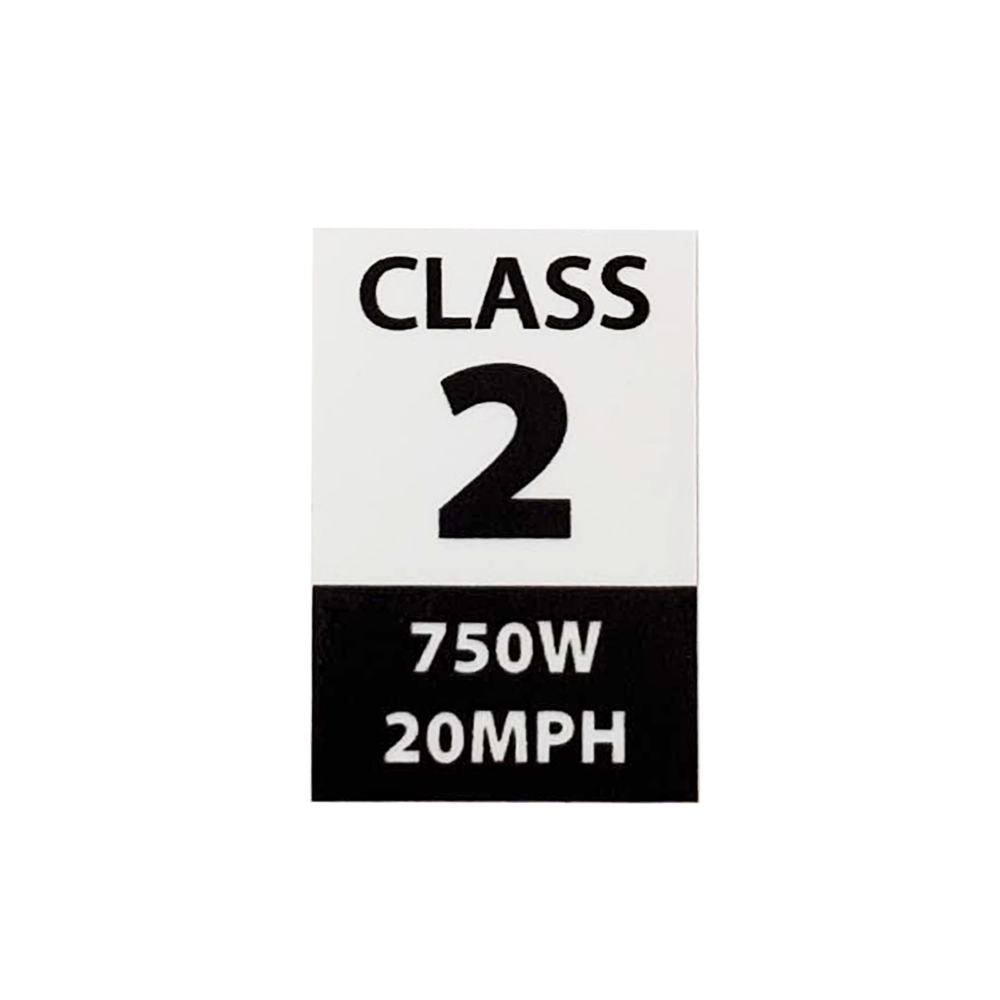 eBike Class Stickers