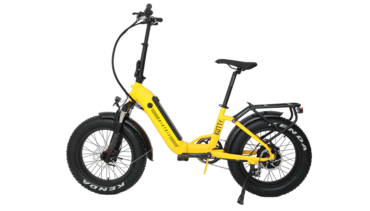 yellow electric bike