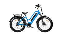 bright blue electric bike