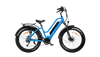 bright blue electric bike